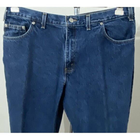 Faded Glory Jeans & Co Mens 38X29(tag reads 30) Dark Wash 100% Cotton Relaxed - Picture 2 of 9